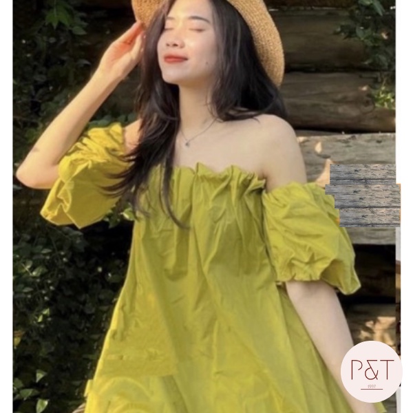 Áo Trễ Vai Tay Bồng Siêu Xinh