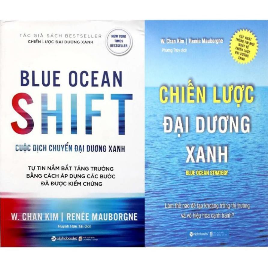 Sách - Combo Chiến Lược Đại Dương Xanh (Bìa cứng) + Cuộc Dịch Chuyển Đại Dương Xanh (Bìa mềm) [AlphaBooks]