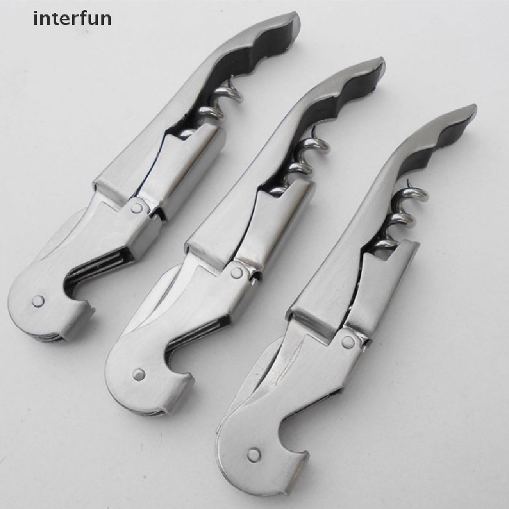 Dụng cụ khui nắp chai rượu bằng thép không gỉ đa năng tiện dụng cho nhà bếp quầy bar