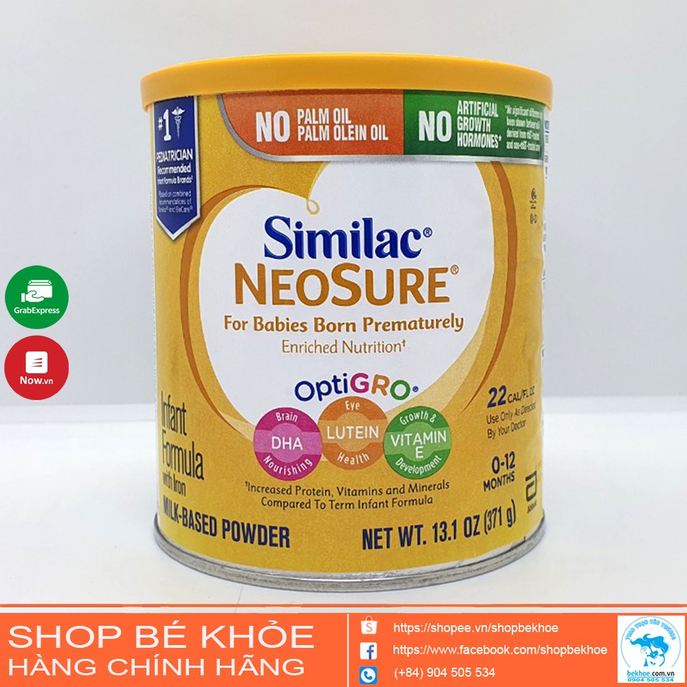 Sữa Similac Neosure cho các bé sinh non, bé nhẹ cân, tăng cường dinh dưỡng