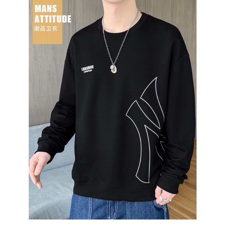 Áo thun nam tay dài 💝 Áo thun cổ tròn đẹp dài  hàn quốc sweater khoác thu đông cao cấp giá rẻ N..Y