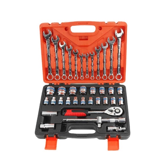 Bộ dụng cụ sửa chữa,bộ cờ lê tuýp 37 chi tiết hàng chrom vanadium cao cấp siêu bền