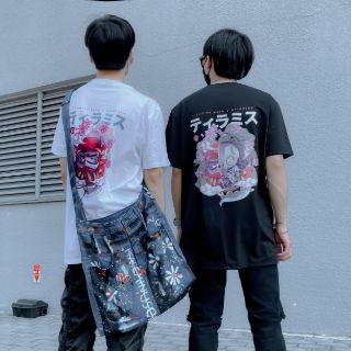 [TIRAMISU NEKO] DARUMEO - ÁO THUN LẬT ĐẬT MÈO TRẮNG