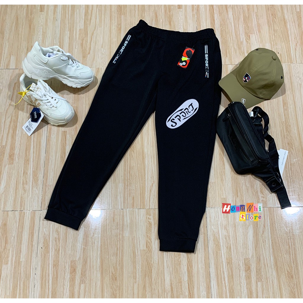 Quần Jogger Thun Thể Thao Nam Form Rộng Co Dãn