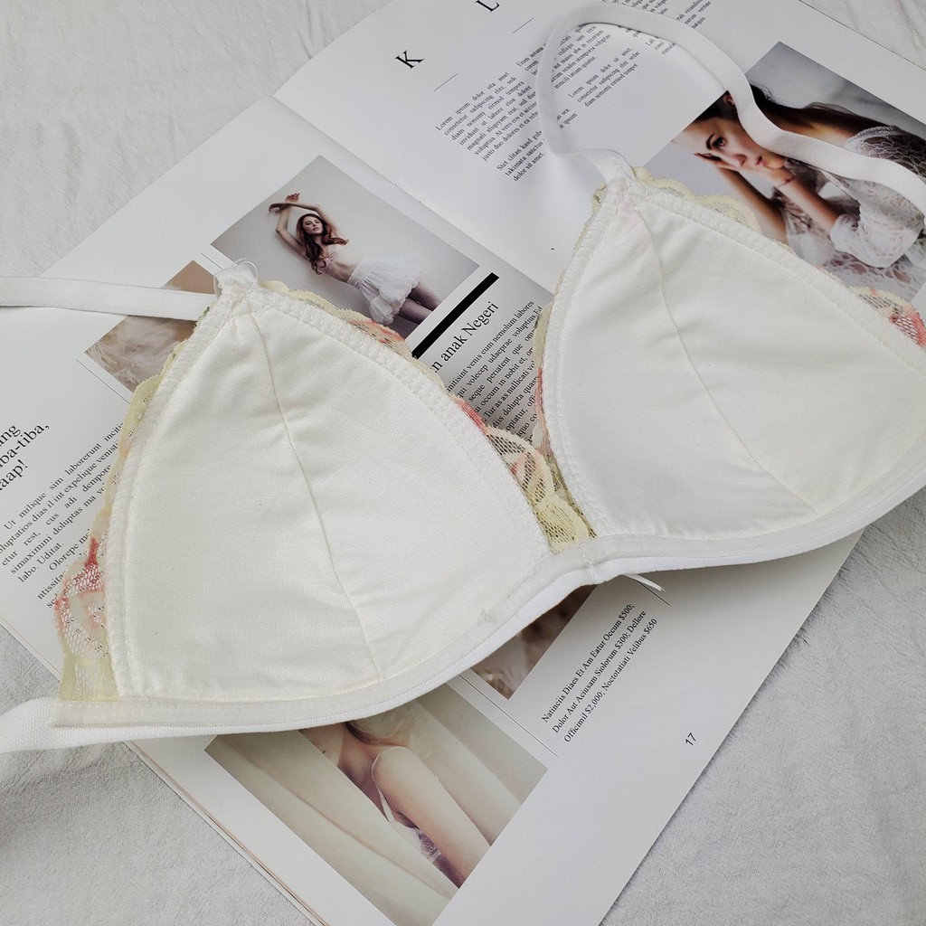 Bộ đồ lót sexy không gọng giá tốt ren in hoa quần T by Nhà Sò NS183 | BigBuy360 - bigbuy360.vn