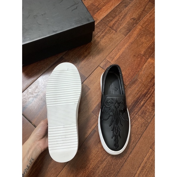 Giày lười nam, giày slipon da MAR CELO BURLON. Lót da, đế cao non khâu. Phối đồ đa phong cách