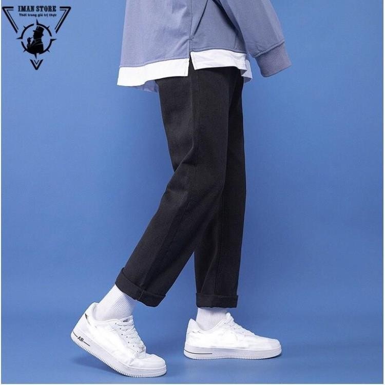 Quần Jeans baggy Đen form ống suông, rộng nam, hottrend 2021 | BigBuy360 - bigbuy360.vn