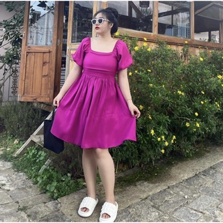 BIgsize: Đầm babydoll dáng ngắn