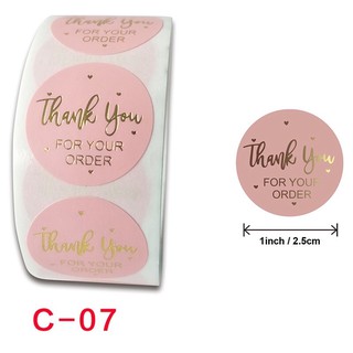 ( quà tặng) Ticker cám ơn - set 100, 500 miếng dán Thankyou, ticker thankyou, ten dán cám ơn