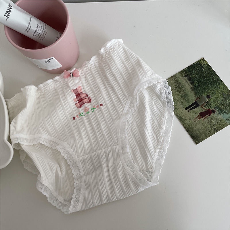 Quần Lót cotton Lưng Vừa Kháng Khuẩn Dễ Thương Cho Bạn Gái