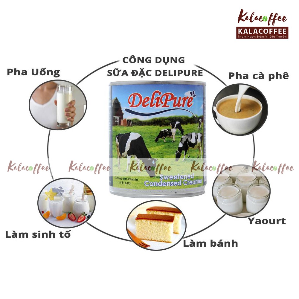 Sữa đặc có đường Delipure nhập khẩu Malaysia 380g