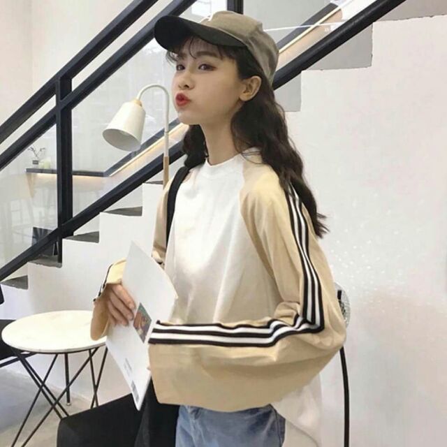 Thun tay raplan viền sọc