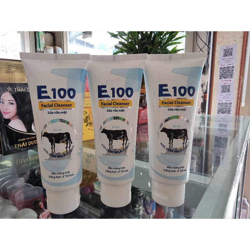 Sữa rửa mặt e100 con bò 80ml ( chuẩn cty )