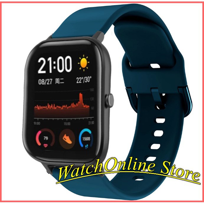 Dây đeo silcon Xiaomi Amazfit Bip Bip U Bip Lite GTS GTR 42mm GTS 2 mini GTS 2 GTS 2e... cao cấp Sikai