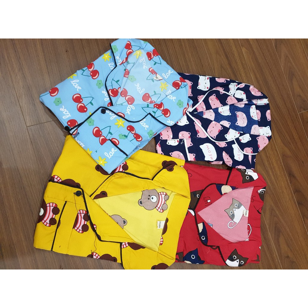 Bộ ngủ quần cộc áo cộc pijama kate thái cực hot hit bộ pyjama bộ pizama | BigBuy360 - bigbuy360.vn