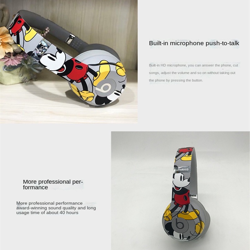 DISNEY Tai Nghe Nhét Tai Hình Chuột Mickey Dễ Thương