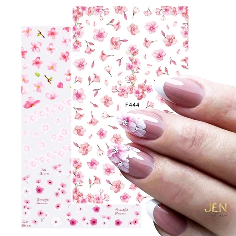 Sticker dán móng hoa đào Tết-hình dán nail