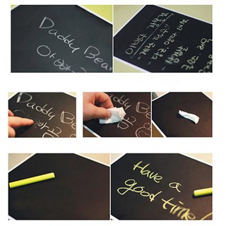 Decal dán tường làm bảng viết 60cm*2m (2 màu trắng/đen)