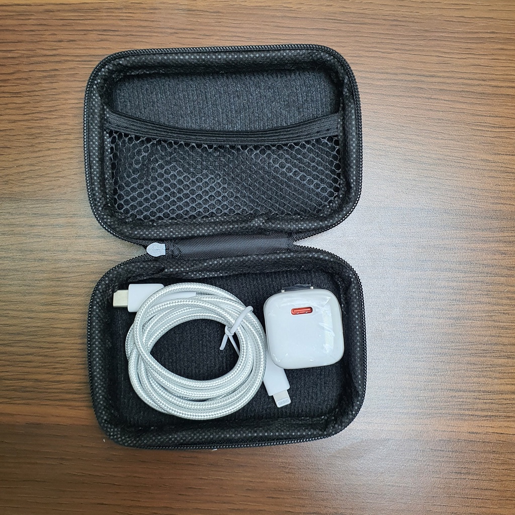 Bao Da Đựng Tai Nghe, Củ Sạc, Cáp Sạc, Bộ Phát, Chất Liệu Da PU Cao Cấp, Nhỏ Gọn Tiện Lợi, túi đựng nhỉ gọn
