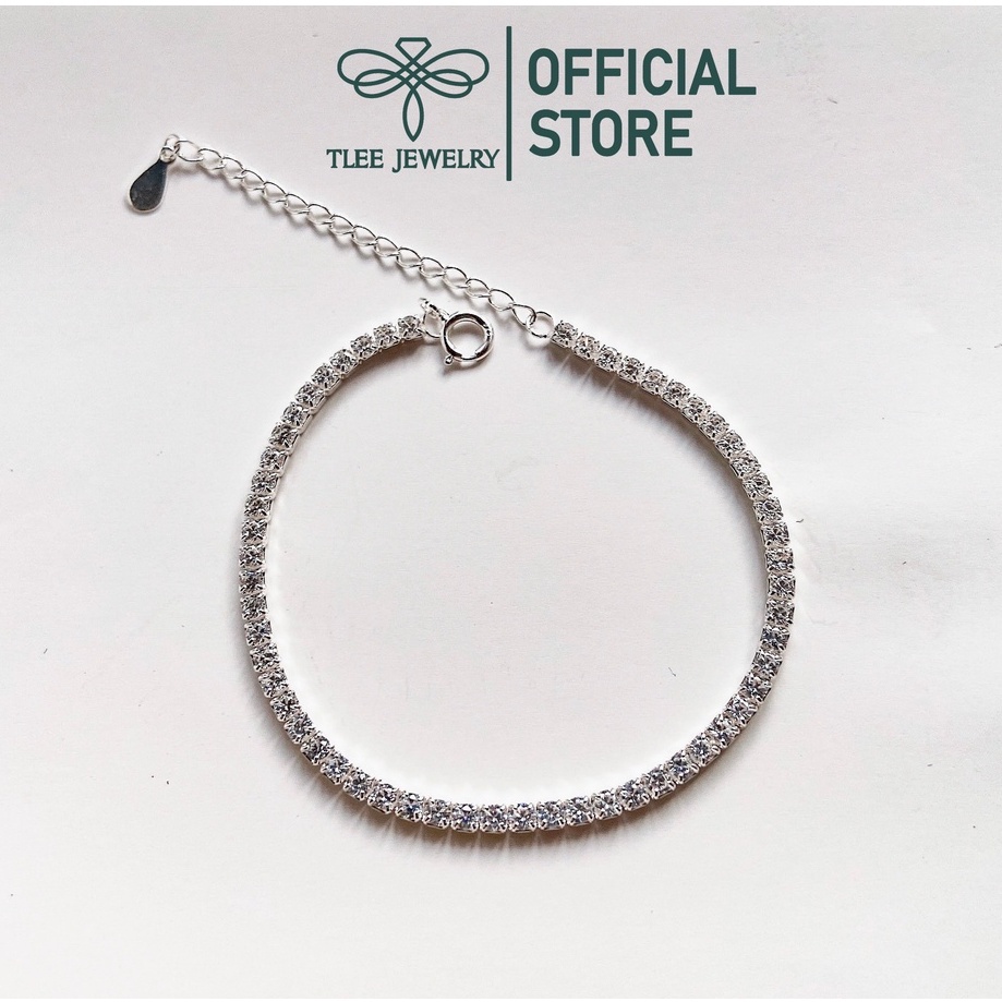 Lắc tay bạc nữ TLEE full dải đá lấp lánh TleeJewelry LT0122