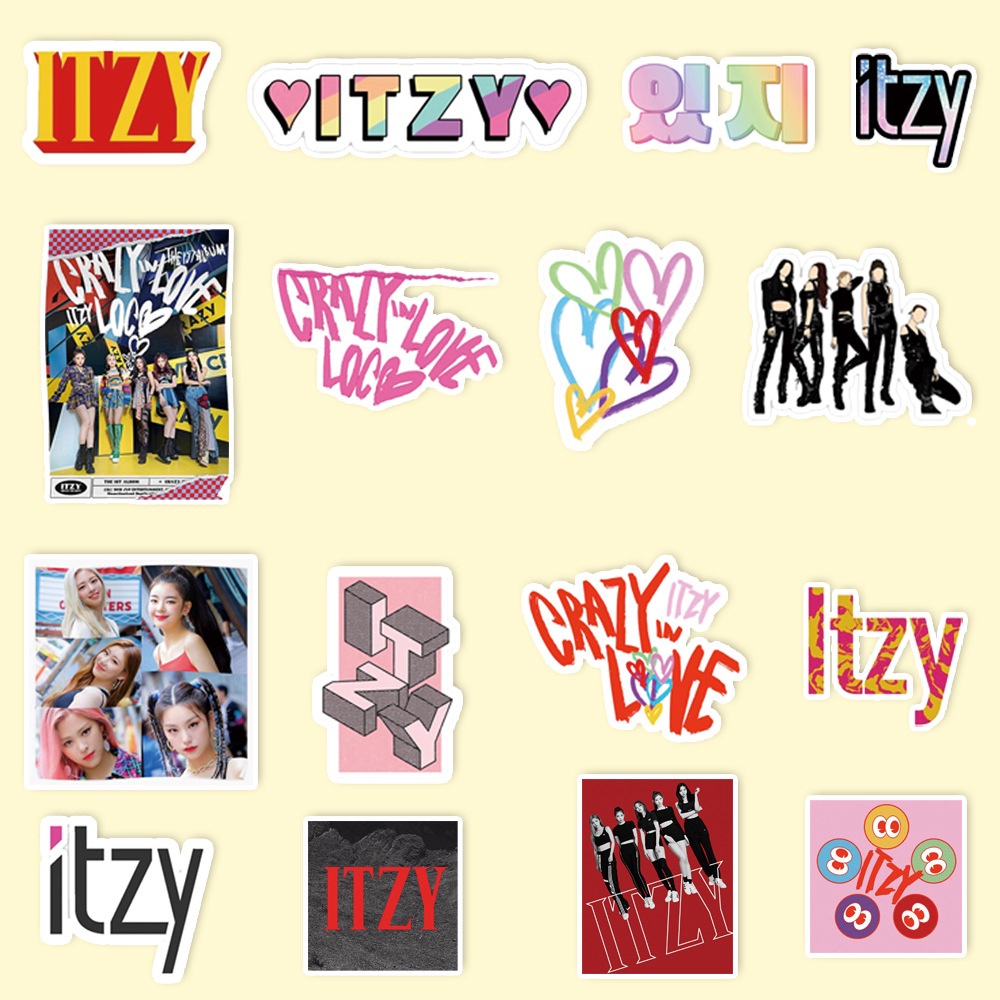 Miếng dán trang trí hình nhóm nhạc BLACKPINK ITZY SEVENTEEN NCT127 Stray Kids TWICE GOT7 TXT