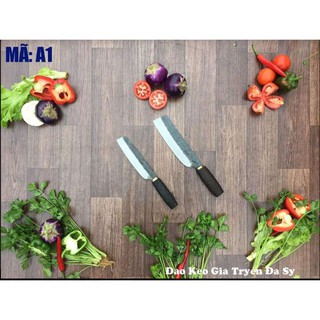 Sét 02 dao thái bản to bản nhỡ thương hiệu làng nghề Đa Sỹ bằng nhíp xe 100%