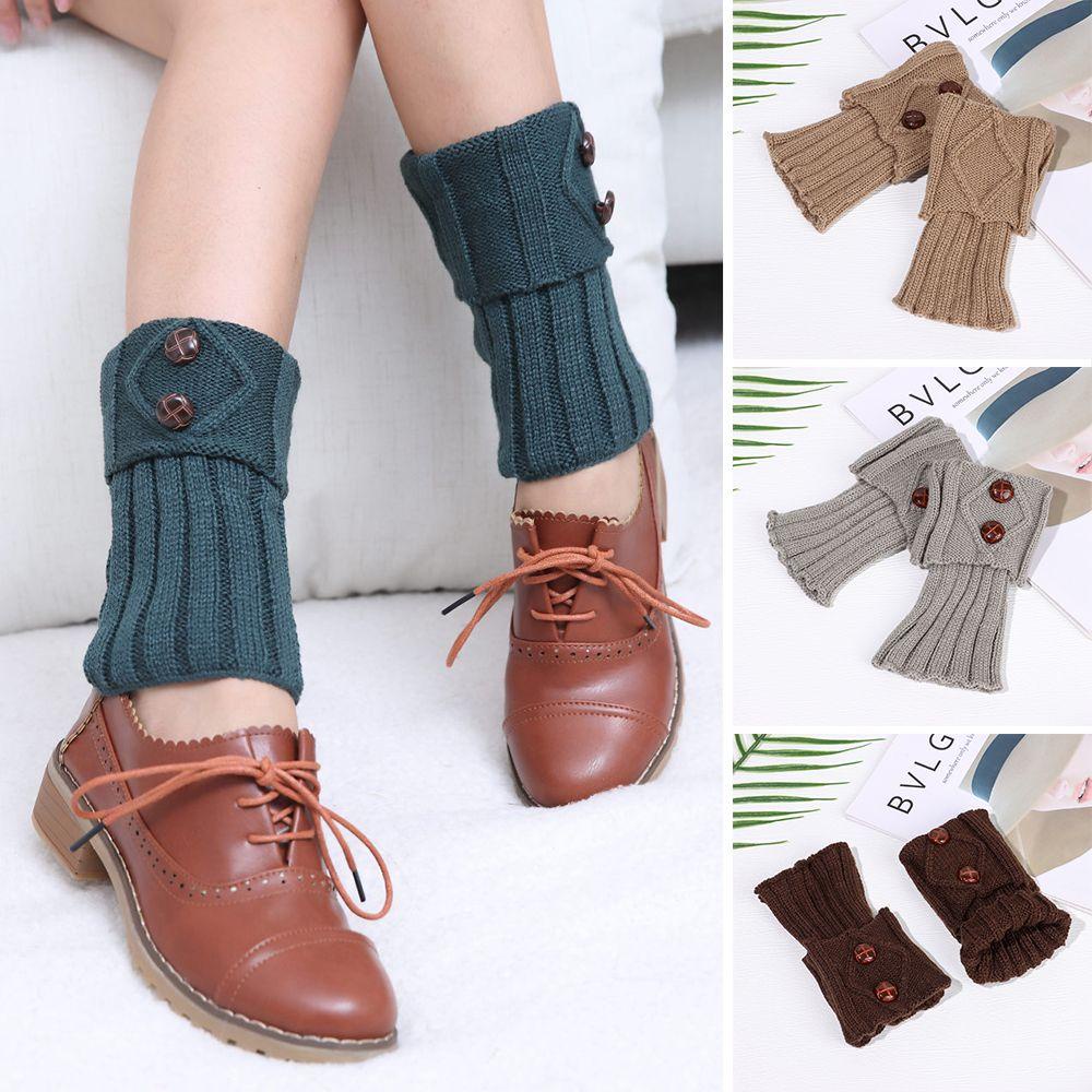 MAXG Tất Ống Chân Giữ Ấm Màu Trơn Thời Trang Mùa Đông Mới