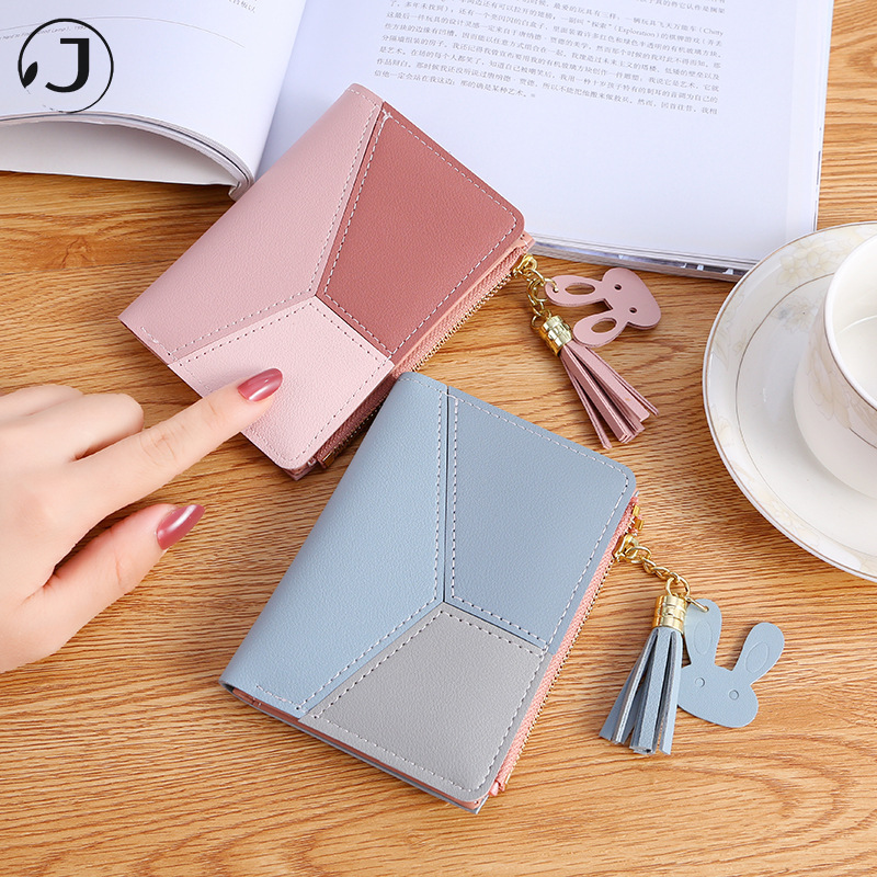 Ví Cầm Tay Dáng Ngắn Da Pu 2 Lớp Thời Trang Cho Phụ Nữ