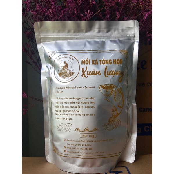 Mồi câu Xuân Lượng  | Bộ Mồi câu, Mồi xả chuyên Chép | Thính câu cá trắm cỏ, chép, trôi, trắm đen
