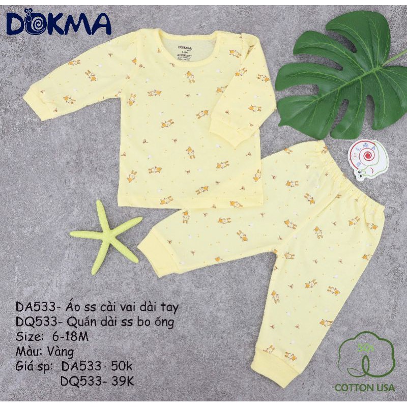 Bộ dài tay Dokma (6-18M)