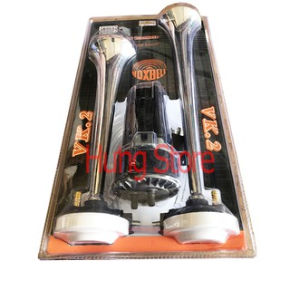 Còi tự sinh hơi, đảo tiếng VoxBell Italia cao cấp sản xuất tại Đài Loan 12V /24V (không cần bình hơi)