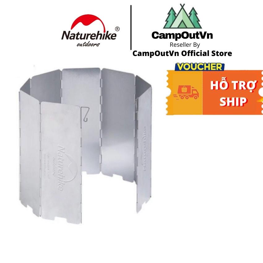 Naturehike đồ cắm trại campoutvn naturehike tấm chắn gió bếp cắm trại du lịch dã ngoại kín không rỉ A125