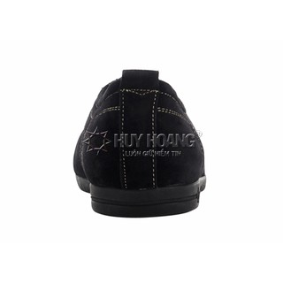Giày thể thao đế xu cột dây màu đen PH7748