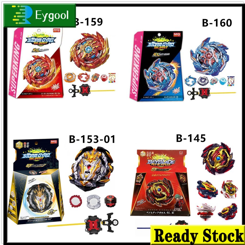 Con Quay Đồ Chơi Beyblade Burst B-160 King Helios.Zn B-159 Super Hyperion B-150 Union Achilles B-145 Venom Diabolos B-117 turbo Revivie Phoenix.10.Đồ Chơi Khởi Động Đẫm Máu Fr B-128 B-128