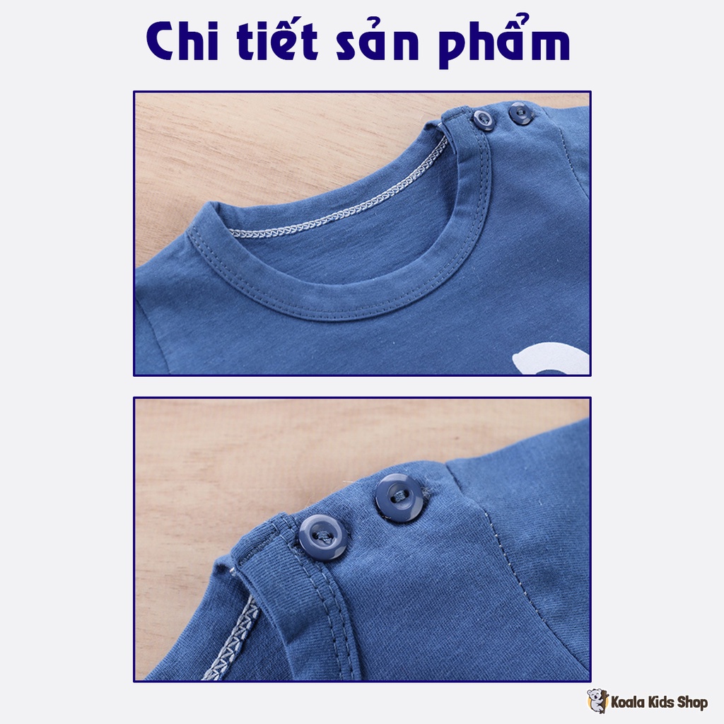 Quần áo cộc tay bé trai thoáng mát Đồ bộ áo phông trẻ em mùa hè từ 2-7 tuổi
