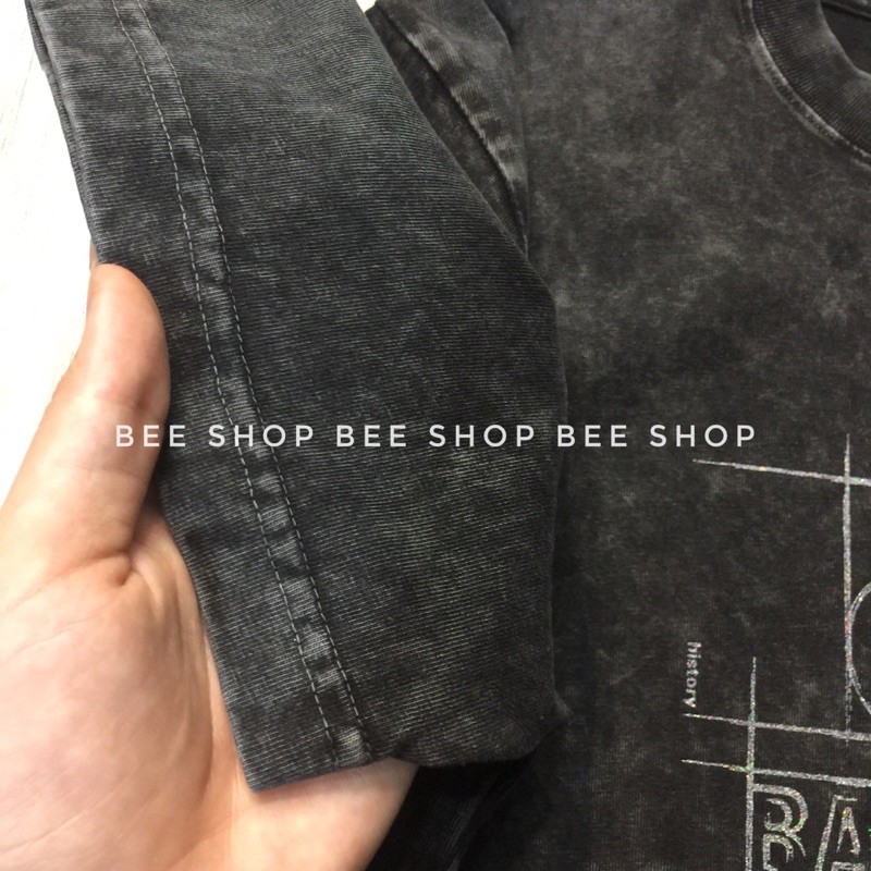 Áo phông Balen loang mốc cao cấp, áo thun đôi nam nữ, áo t-shirt cổ tròn - Bee Shop