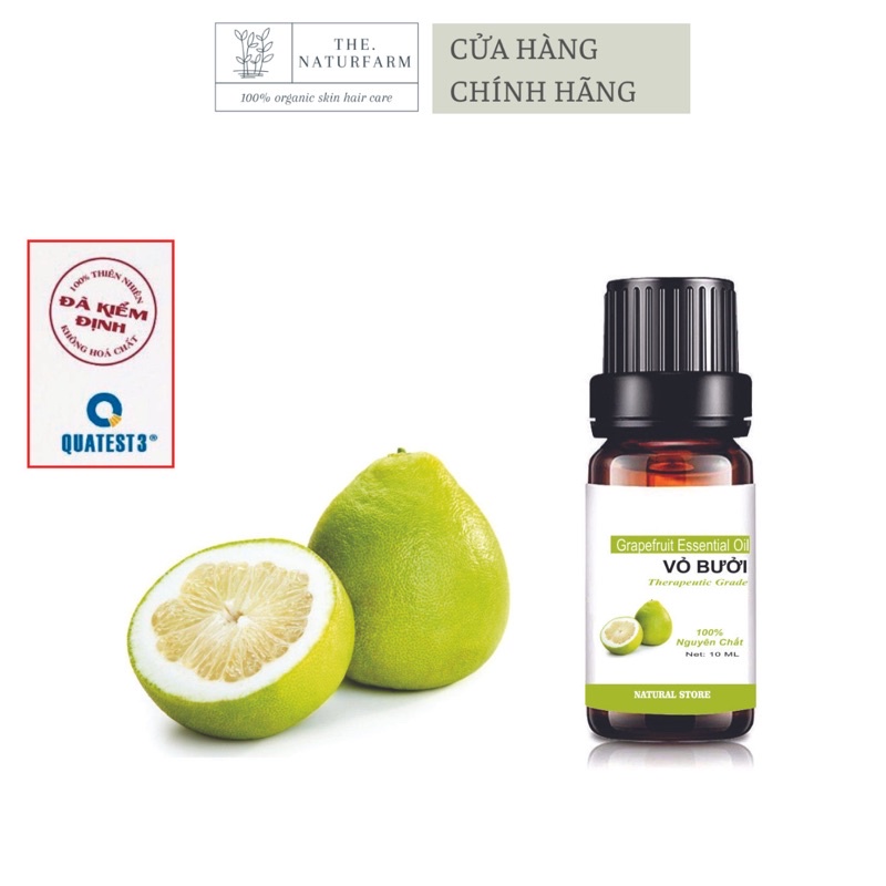 [ 10ml ] Tinh Dầu Vỏ Bưởi Nguyên Chất Organic - Chai nhỏ giọt [ Grapefruit Essential Oil ]