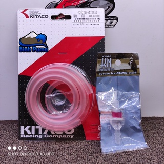 Combo dây xăng hồng kitaco 6mm & lọc kn