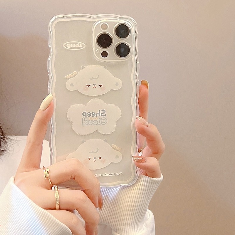 Ốp Điện Thoại TPU Silicon Mềm Họa Tiết Cừu Hoạt Hình Cho Iphone 13 12 Pro Max 12 Mini 11 Pro Max XS X 6 7 8 Plus XR