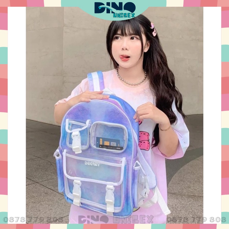 Balo Thời Trang Degrey Sky Tím Loang | Chuẩn Cao Cấp