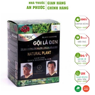 Dầu Gội Thảo Dược Matrix⚡ CAM KẾT CHẤT LƯỢNG ⚡ Gội Là Đen/Nâu, giúp mái tóc đen bóng tự nhiên, ngăn ngừa rụng tóc(30ml)