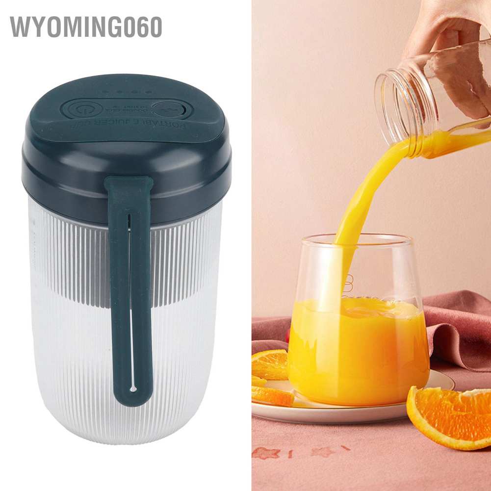 Máy ép trái cây/ đánh sữa 300ml mini cầm tay cổng USB có thể sạc lại dành cho gia đình