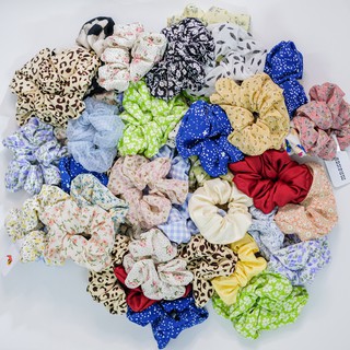 Dây buộc tóc, cột tóc scrunchies hoa nhí Mackey