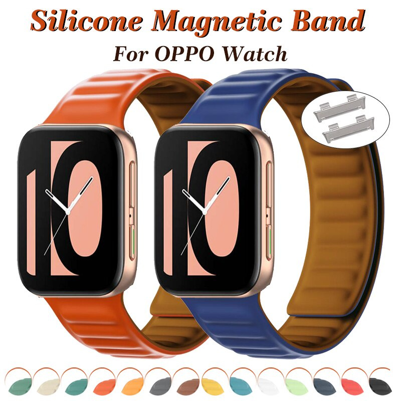 Silicone Dây Đeo Silicon Từ Tính 41mm 46mm Cho Oppo Watch Band 41mm 46mm