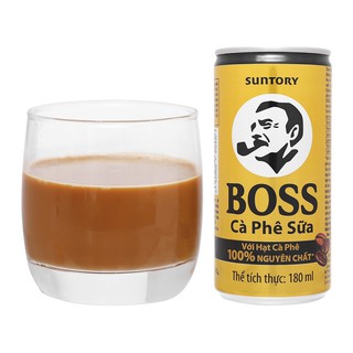 Lốc 6 lon Cà phê sữa Boss
