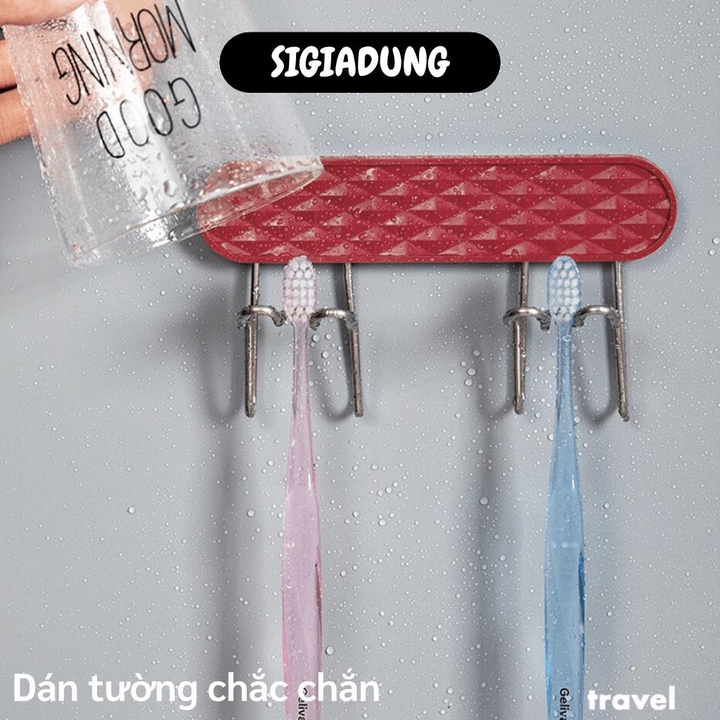 [SGD] Giá Treo Bàn Chải - Miếng Dán Treo Tường Đỡ Bàn Chải Đánh Răng Và Cốc Súc Miệng 9897