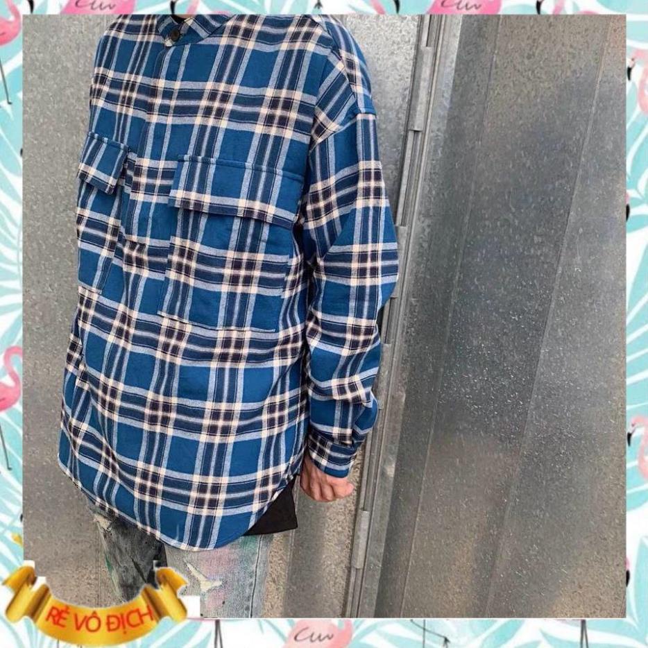 Áo flannel unisex Fear Of God phong cách hiphop