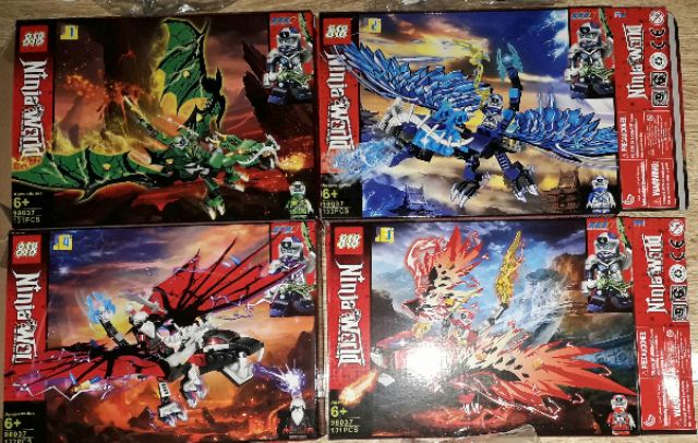 Lắp ráp 1 hộp LegoNinja Rồng có cánh 98037 có trên 130 chi tiết bằng nhựa ABS
