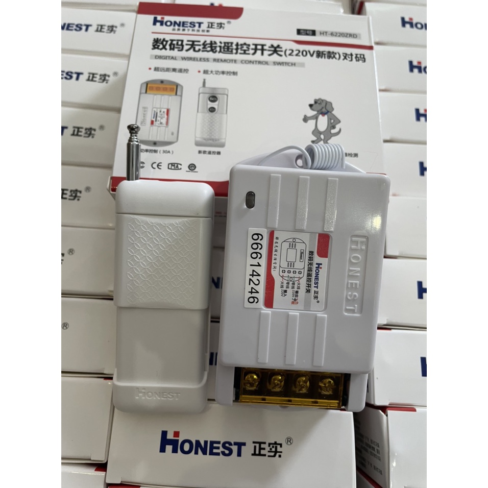 Công tắc điều khiển từ xa Honest HT-6220ZRD , Remote, Pin Remote