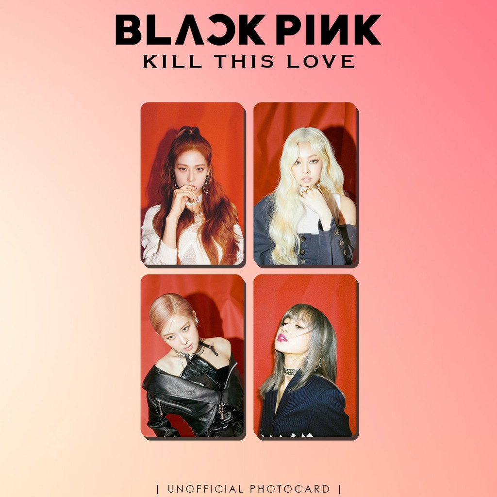 SET 4 CARD BLACKPINK KILL THIS LOVE